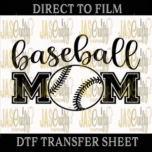 BASEBALL MOM SCRIPT READY TO PRESS TRANSFER