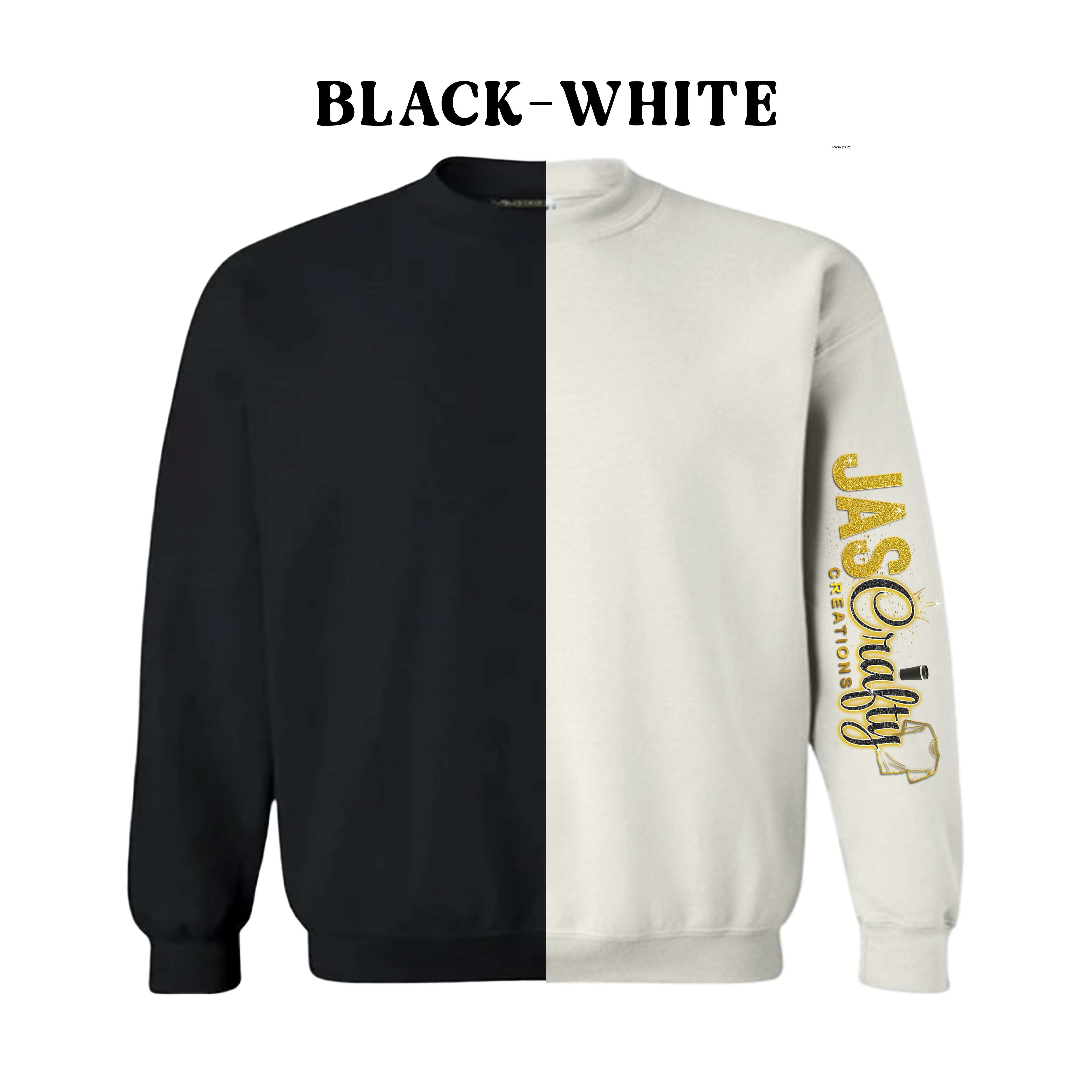 TWO TONE CREWNECK SWEATSHIRT BLANKS