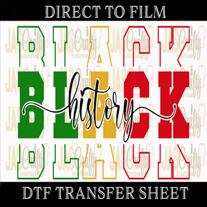 BLACK HISTORY DROP LETTERS READY TO PRESS TRANSFER