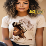 Load image into Gallery viewer, BLACK QUEEN VIRGO TSHIRT
