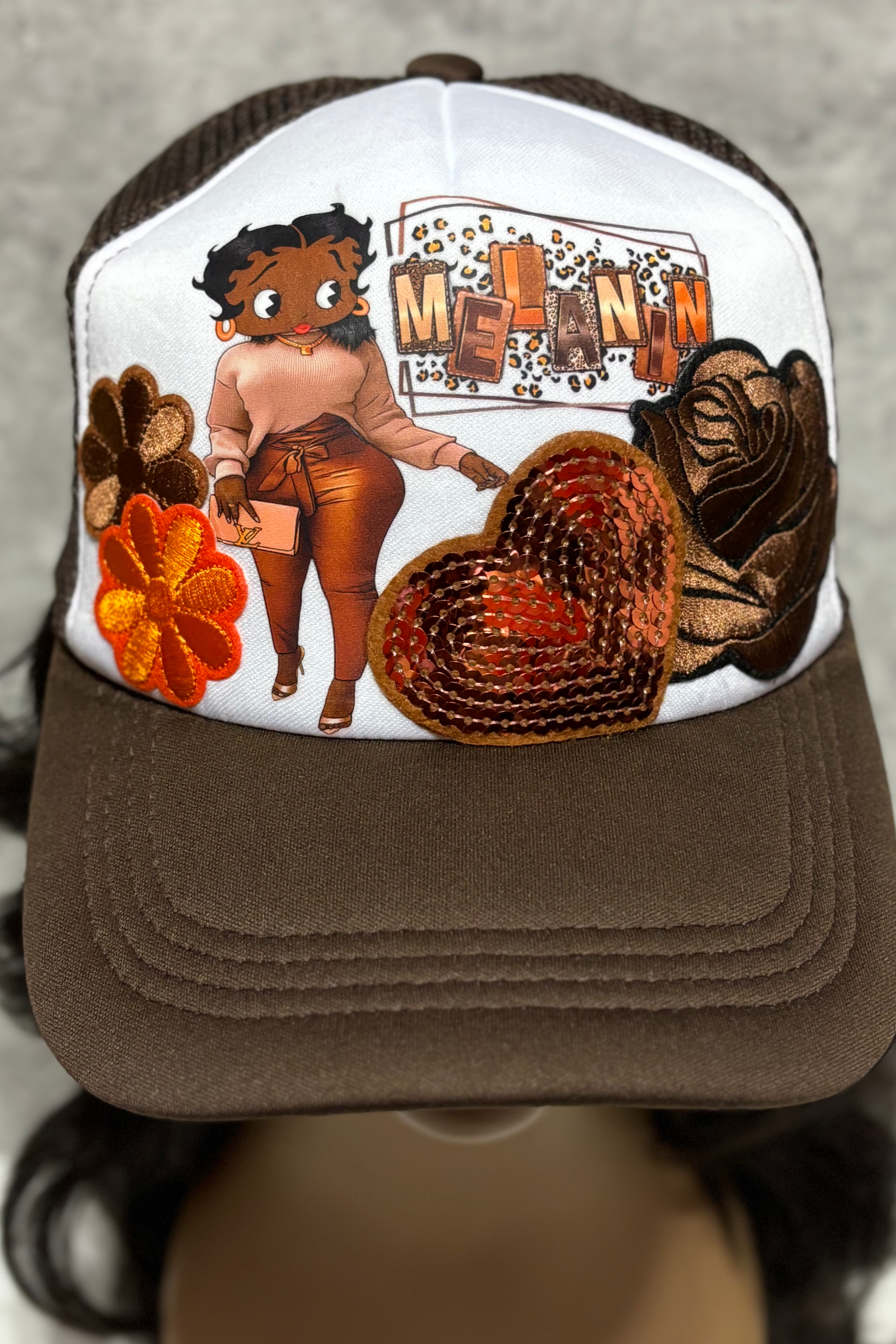 BETTY BOOP MELANIN TRUCKER HAT