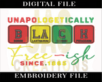 Load image into Gallery viewer, Black History Periodic Table Embroidery Design
