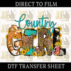 COUNTRY GIRL READY TO PRESS TRANSFER