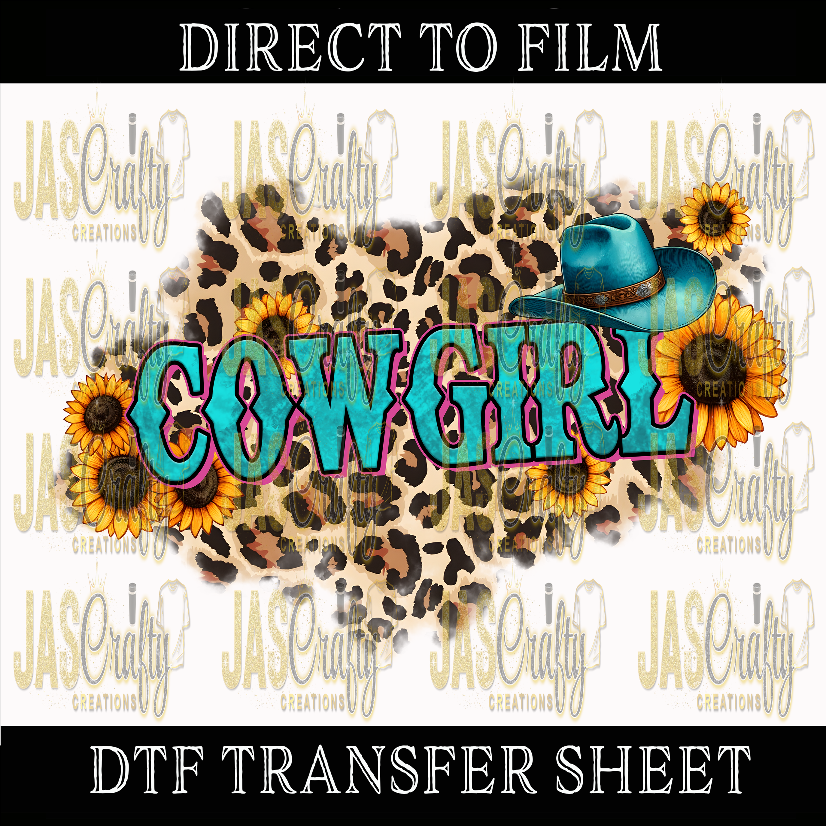 LEOPARD COWBOY READY TO PRESS TRANSFER