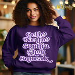 Load image into Gallery viewer, THE COLOR PURPLE CAST SWEATSHIRT
