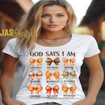 Load image into Gallery viewer, GOD SAYS I AM FALL BOWS TSHIRT
