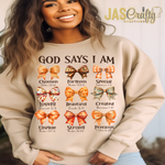 Load image into Gallery viewer, GOD SAYS I AM FALL BOWS TSHIRT
