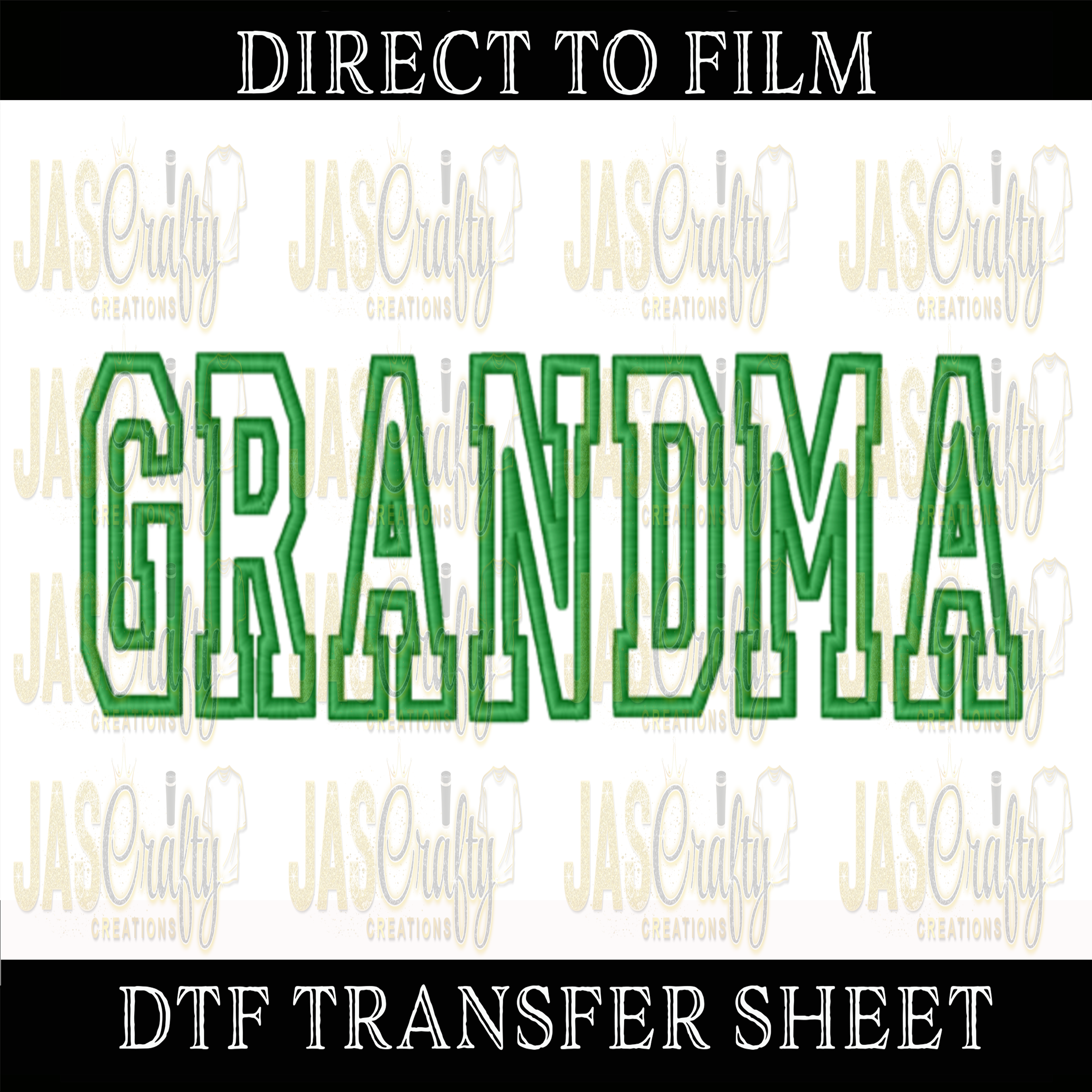 GRANDMA APPLIQUE EMBROIDERY DESIGN