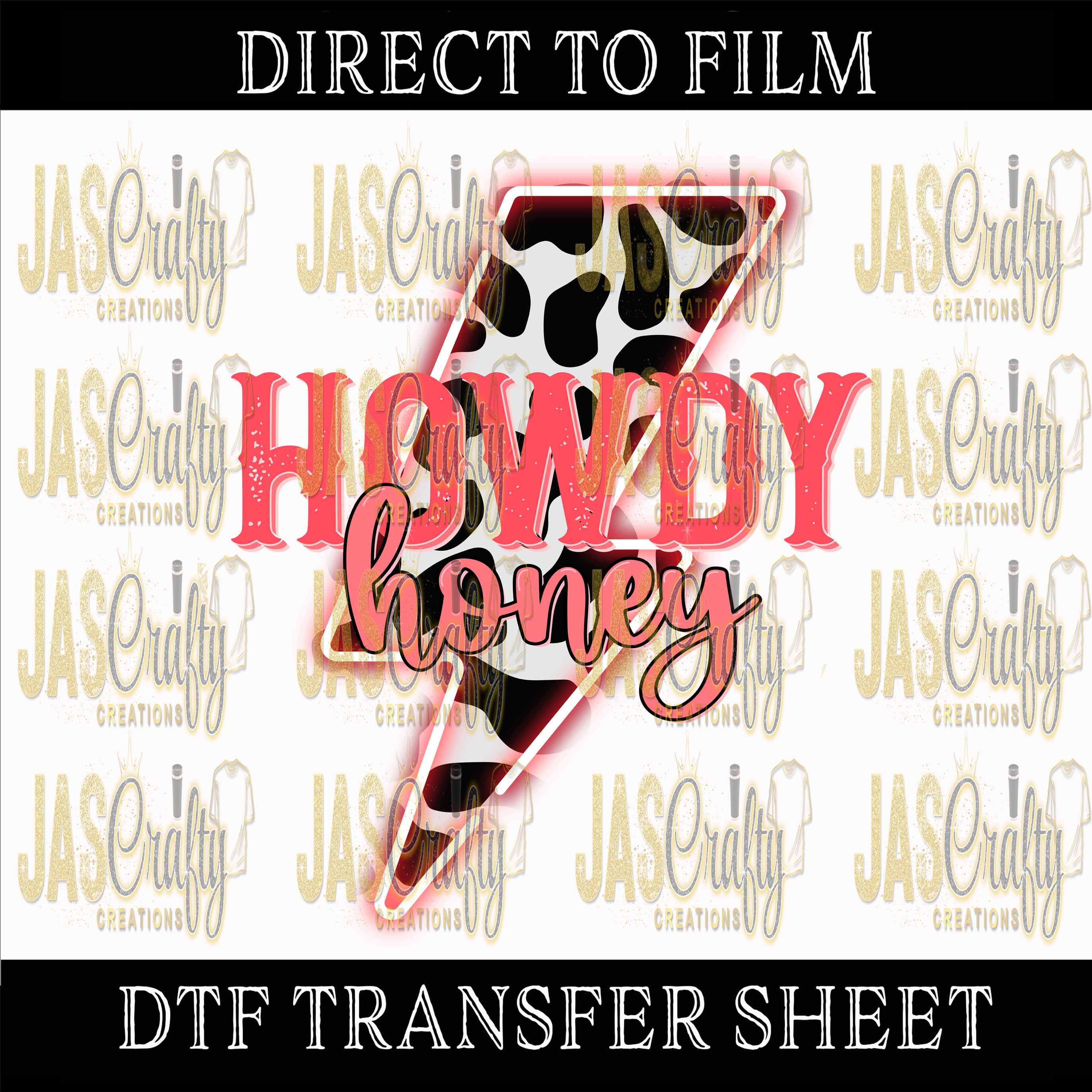 HOWDY DARLING LIGHTNING  READY TO PRESS TRANSFER