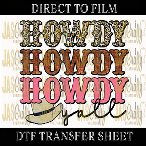 HOWDY YALL DROPS READY TO PRESS TRANSFER