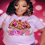 Load image into Gallery viewer, BREAST CANCER HOPE NAILS TSHIRT
