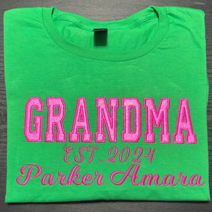 GRANDMA APPLIQUE EMBROIDERY DESIGN