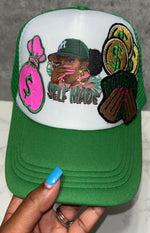 Load image into Gallery viewer, SELF MADE MONEY TRUCKER HAT
