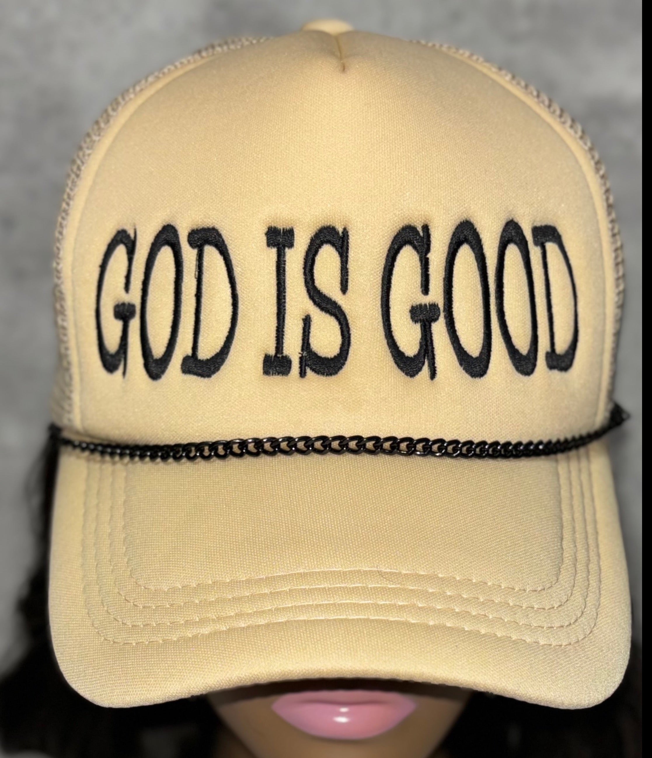 GOD IS GOOD TRUCKER HAT