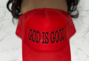 GOD IS GOOD TRUCKER HAT