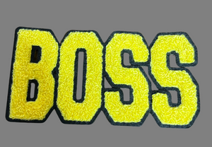 BOSS CHENILLE IRON ON PATCH