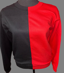 TWO TONE CREWNECK SWEATSHIRT BLANKS