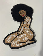 Load image into Gallery viewer, BLACK WOMEN AFFIRMATION EMBROIDERY DESIGN
