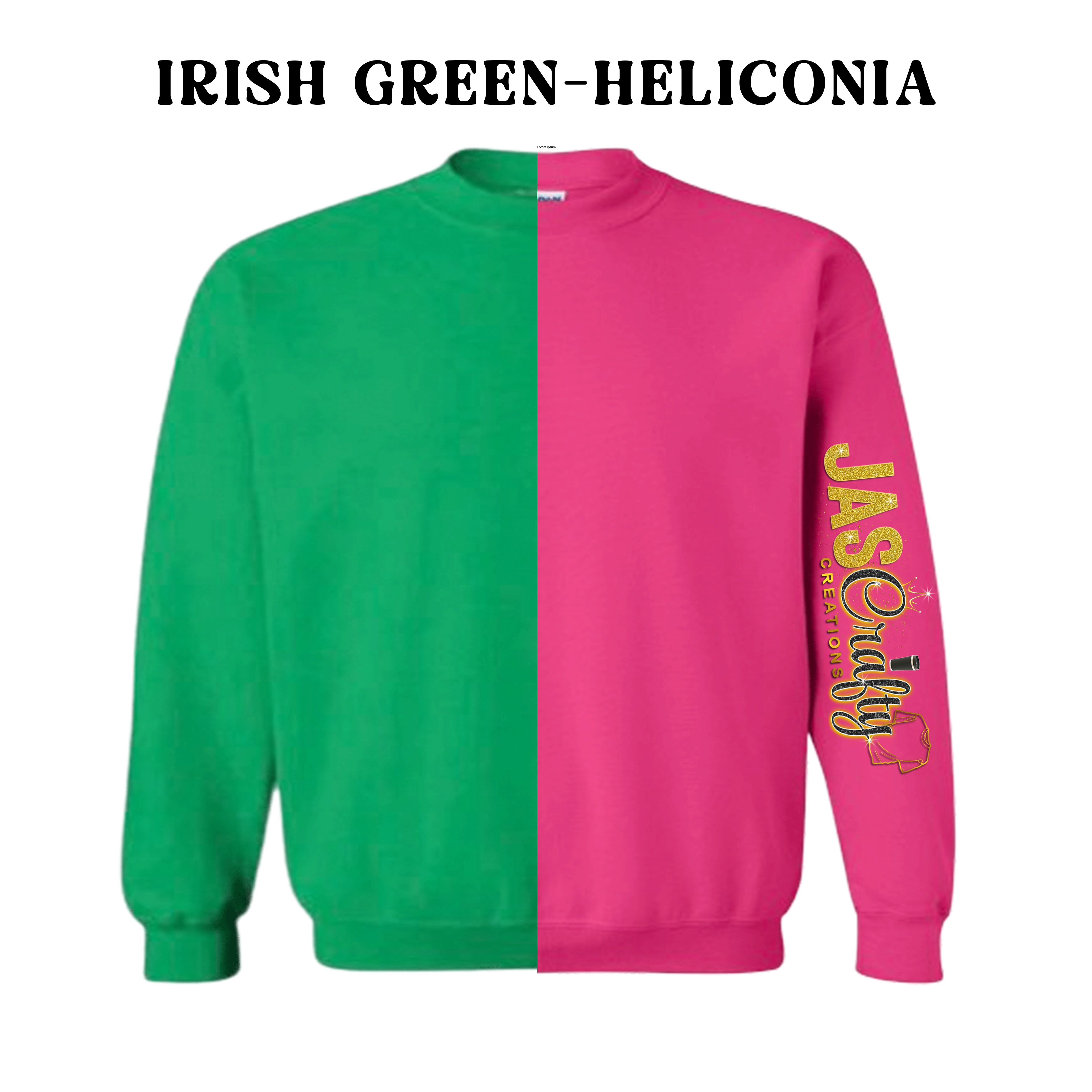 TWO TONE CREWNECK SWEATSHIRT BLANKS