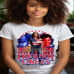 Load image into Gallery viewer, KAMALA HARRIS  THEY NOT LIKE US RED BLUE T SHIRT
