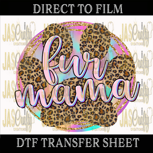 LEOPARD FUR MAMA READY TO PRESS TRANSFER