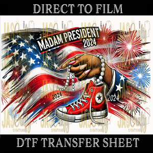 MADAM PRESIDENT STARS AND STRIPES READY TO PRESS TRANSFER