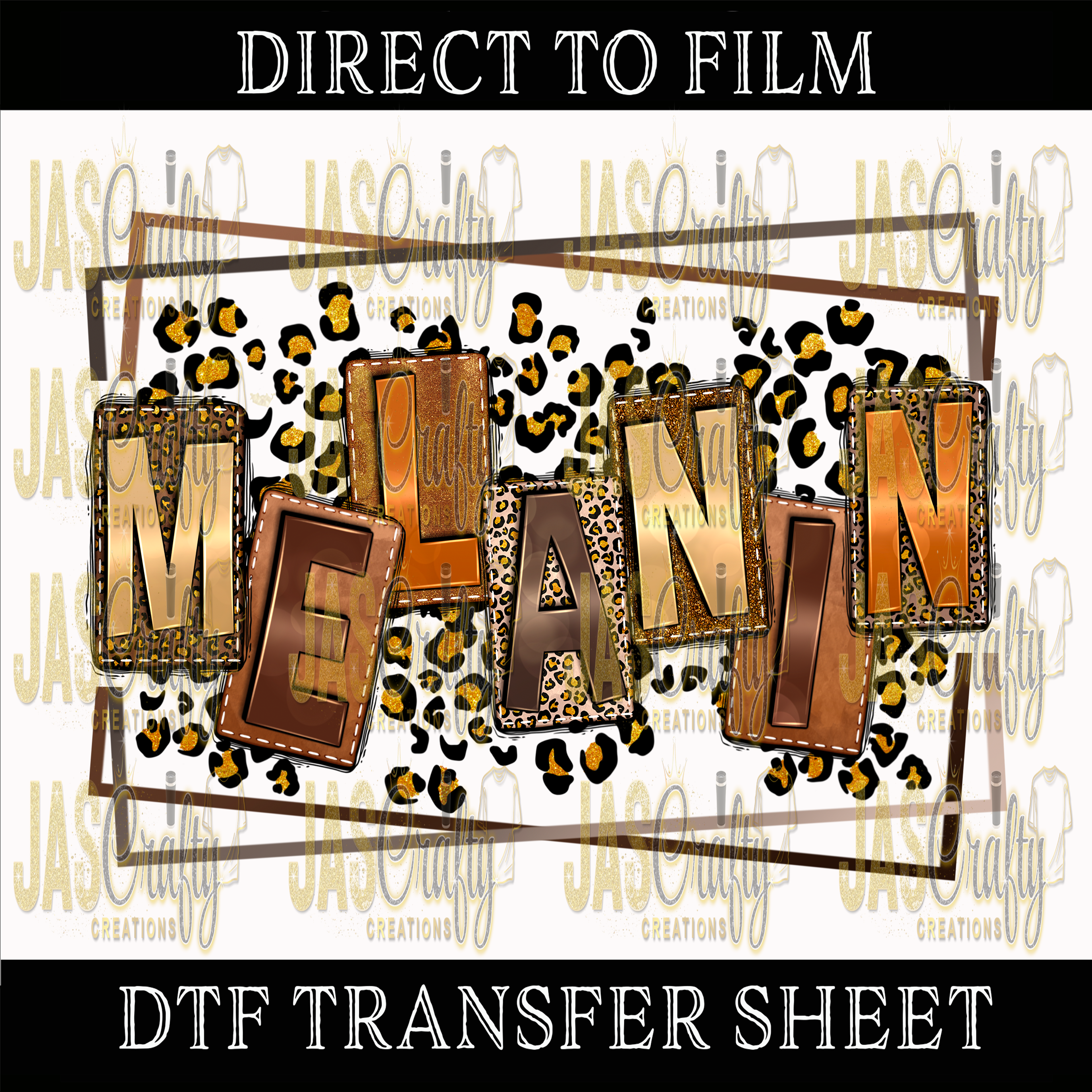 MELANIN ANIMAL READY TO PRESS TRANSFER