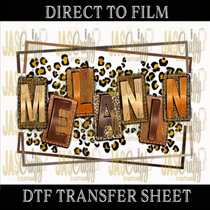 MELANIN ANIMAL READY TO PRESS TRANSFER