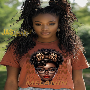 MELANIN DROP MESSY BUN TSHIRT