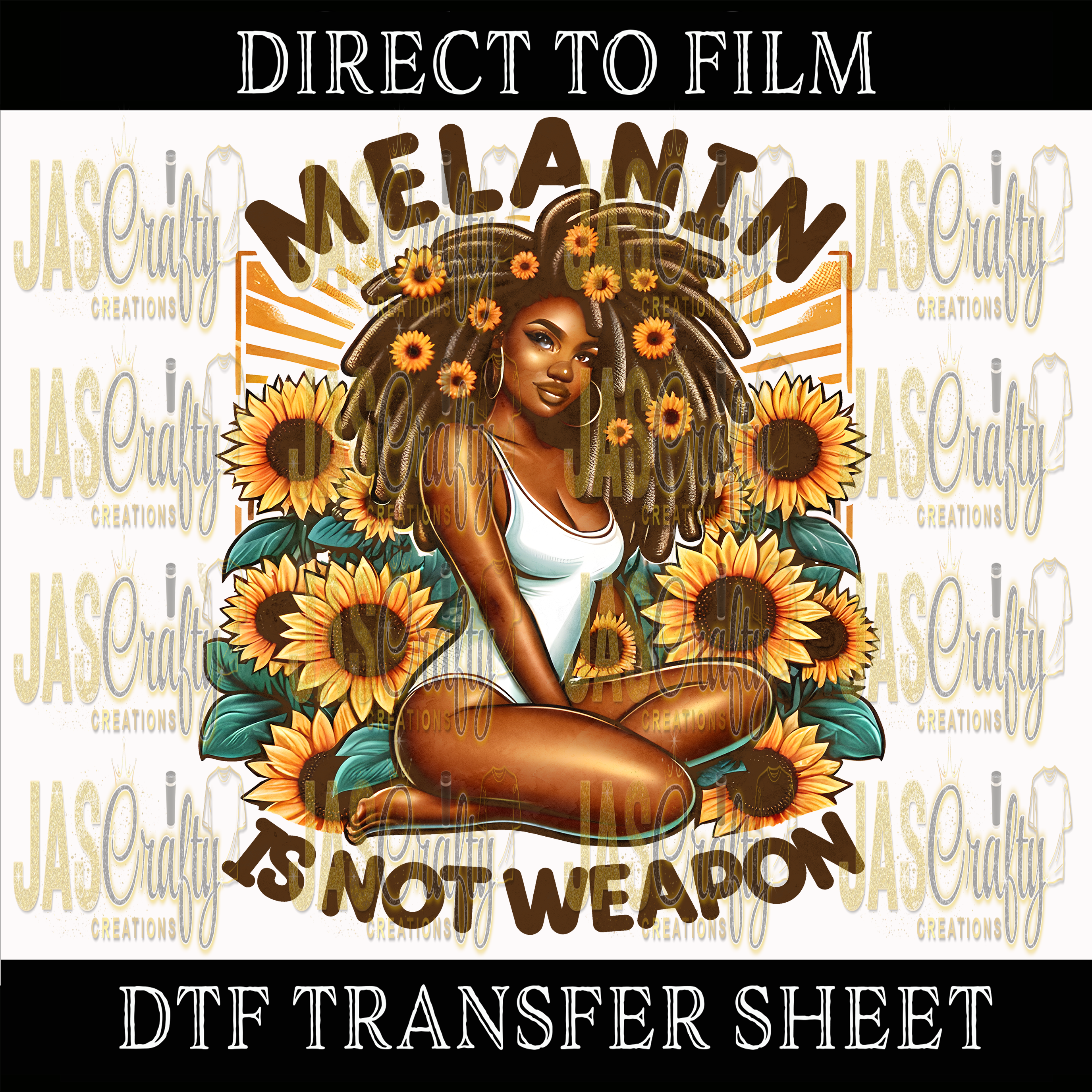 MELANIN IS NOT A WEAPON READY TO PRESS TRANSFER