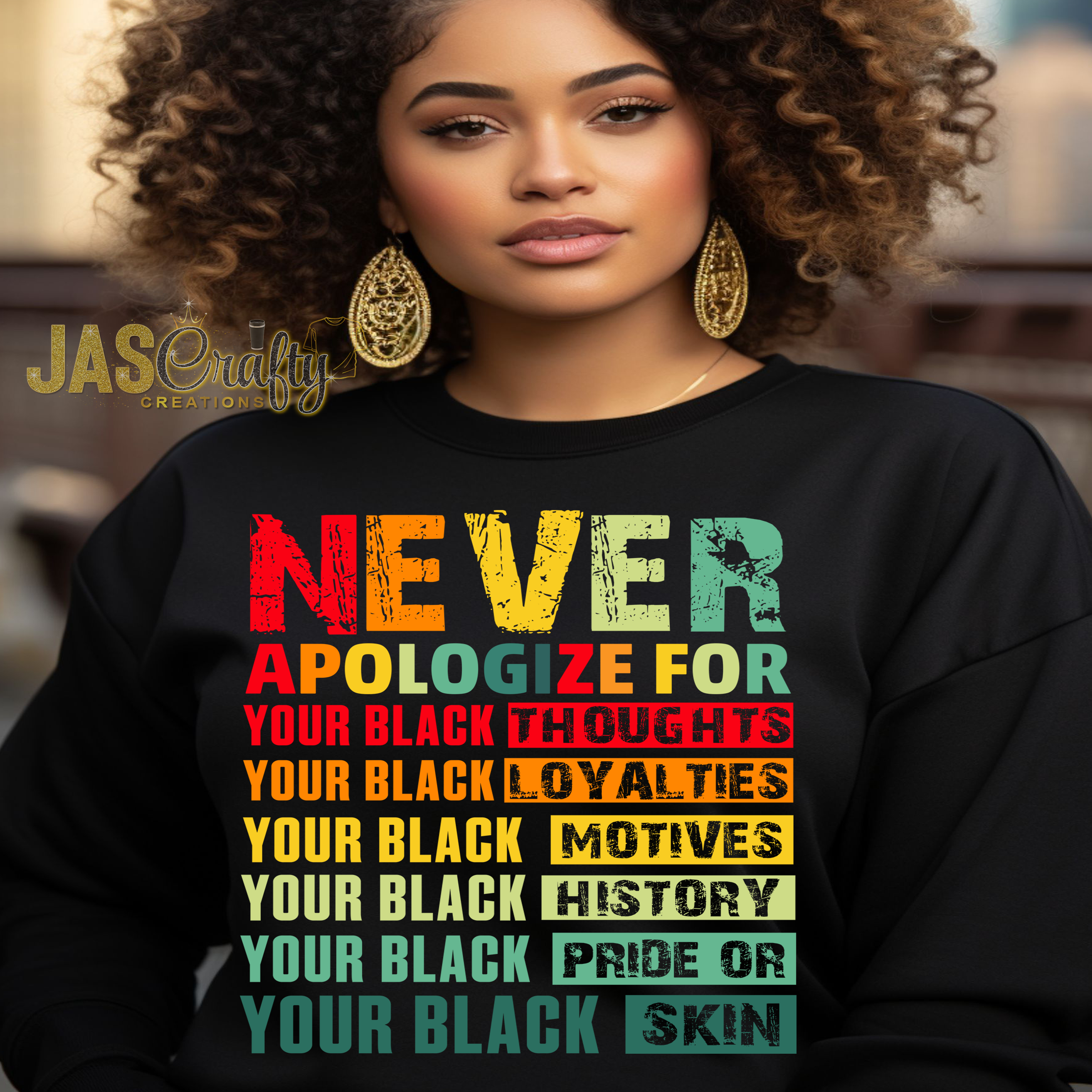 NEVER APOLOGIZE TSHIRT