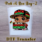 Load image into Gallery viewer, BLACK HISTORY MONTH PEEK A BOO KIDS READY TO PRESS TRANSFERS
