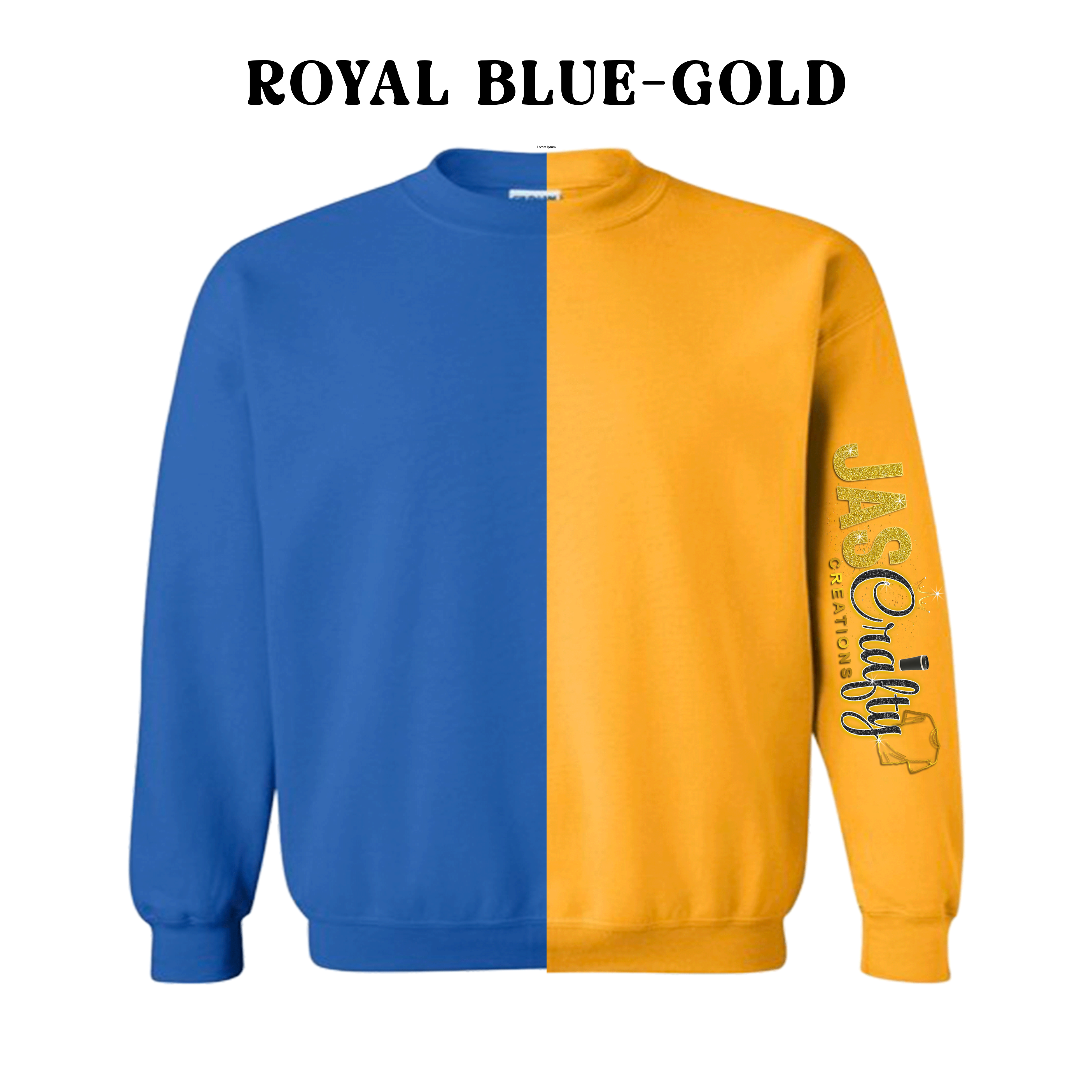 TWO TONE CREWNECK SWEATSHIRT BLANKS