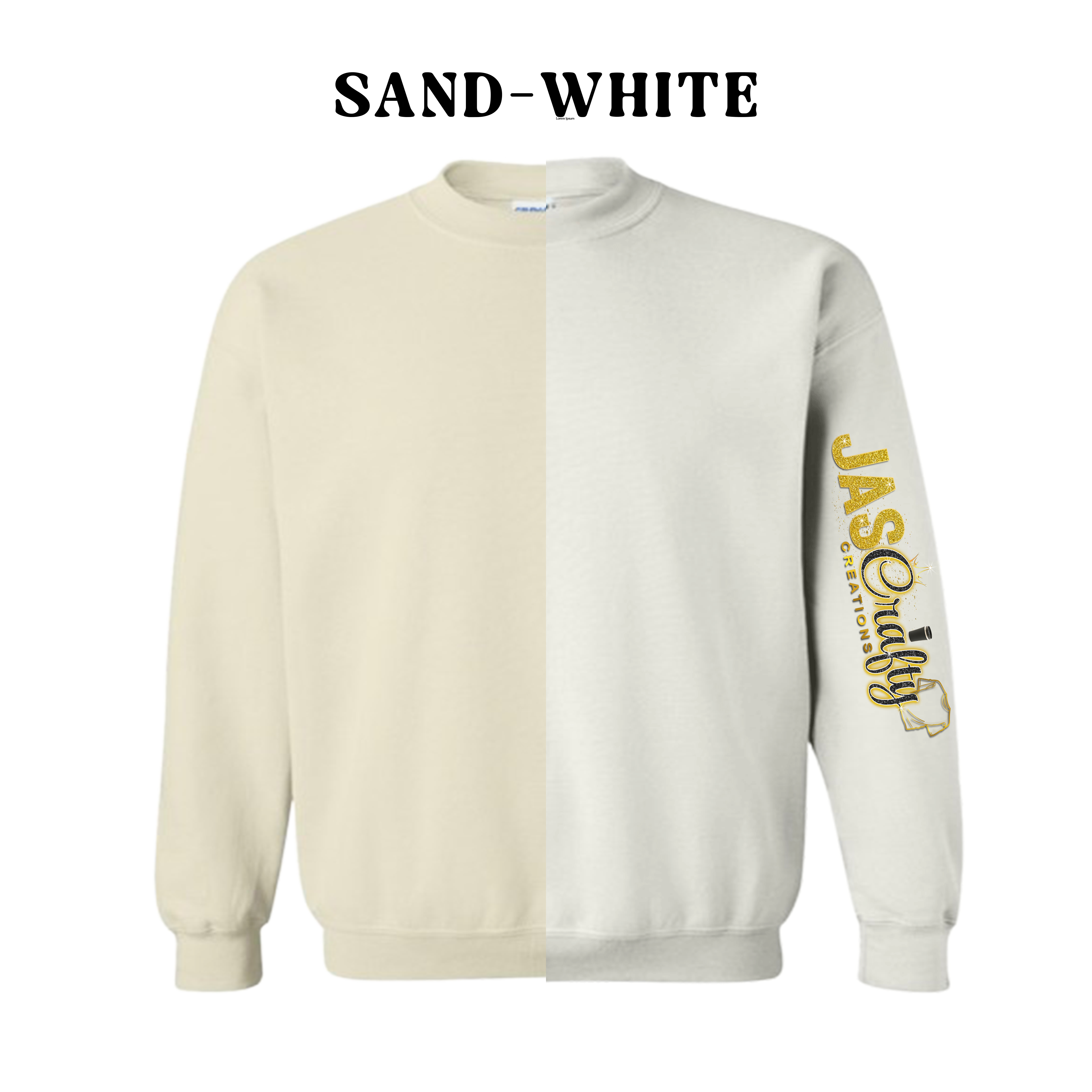 TWO TONE CREWNECK SWEATSHIRT BLANKS