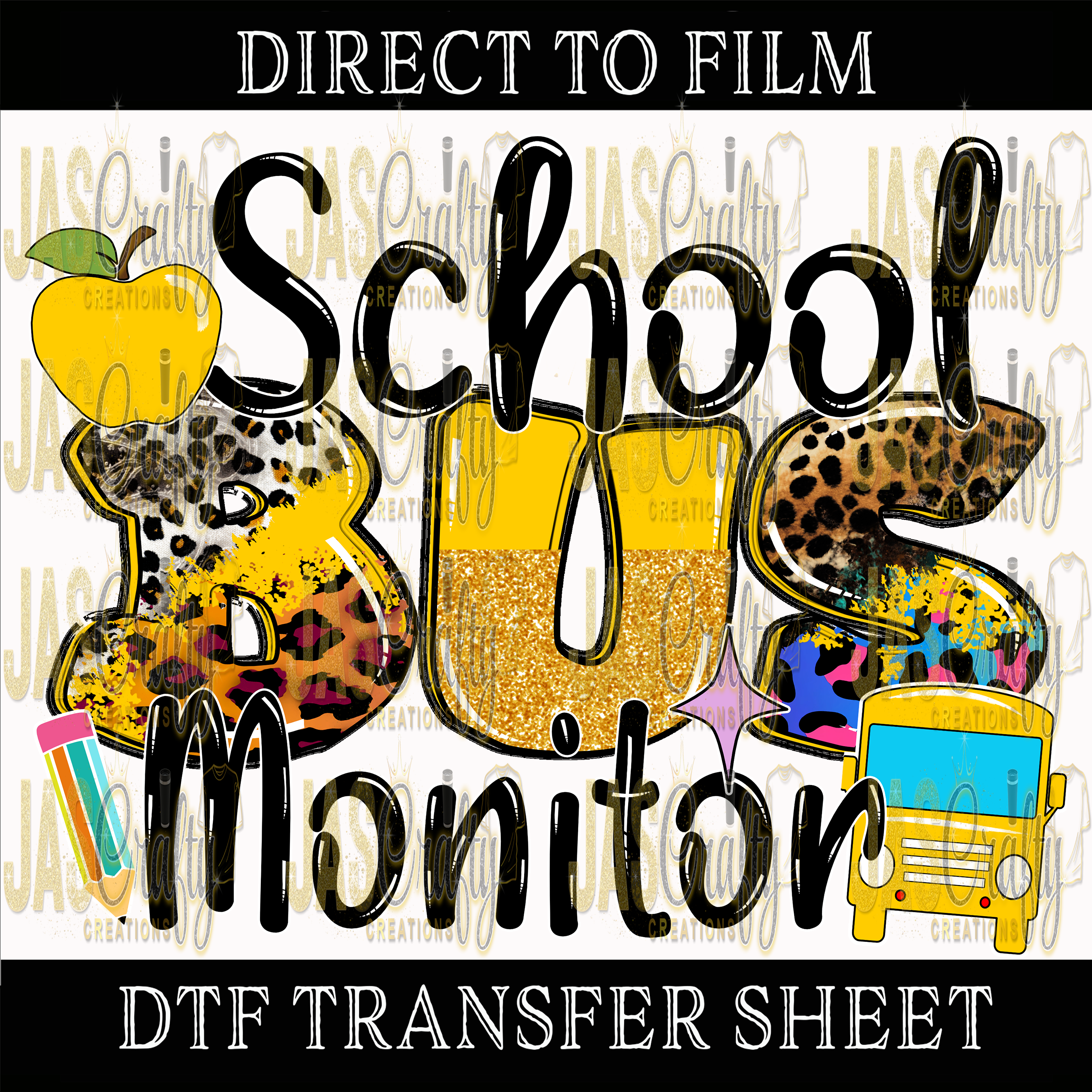 SCHOOL BUS MONITOR READY TO PRESS TRANSFER