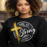 Load image into Gallery viewer, SHE IS STRONG TSHIRT
