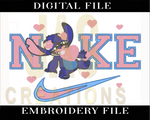 Load image into Gallery viewer, STITCH HEARTS SWOOSH EMBROIDERY DESIGN
