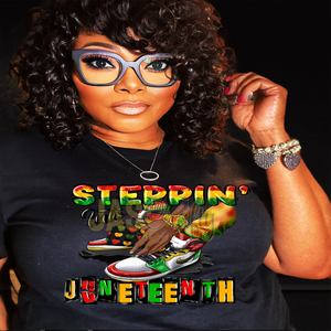 STEPPIN INTO JUNETEENTH SNEAKERS TSHIRT