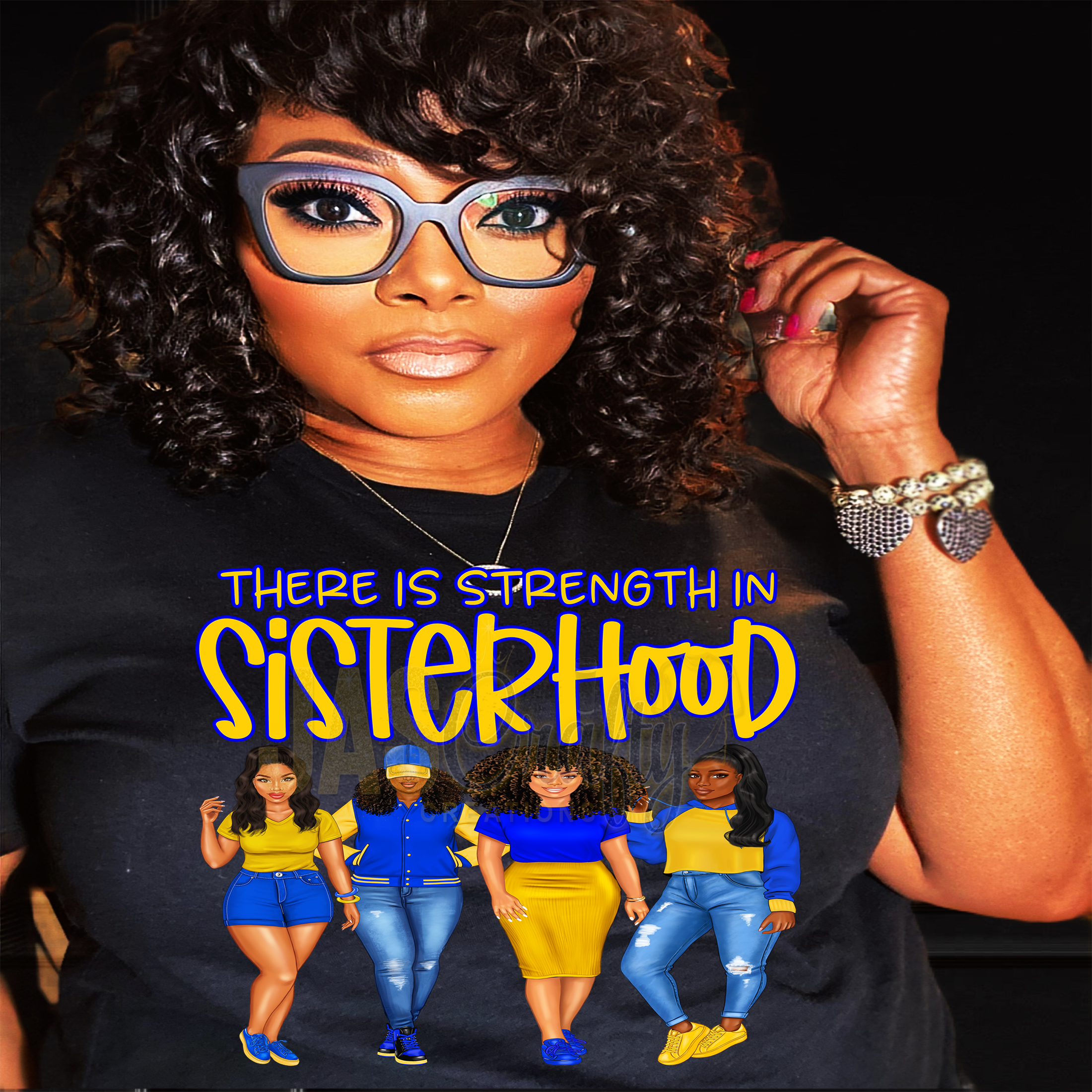 STRENGTH IN SISTERHOOD GAMMA RHO TSHIRT