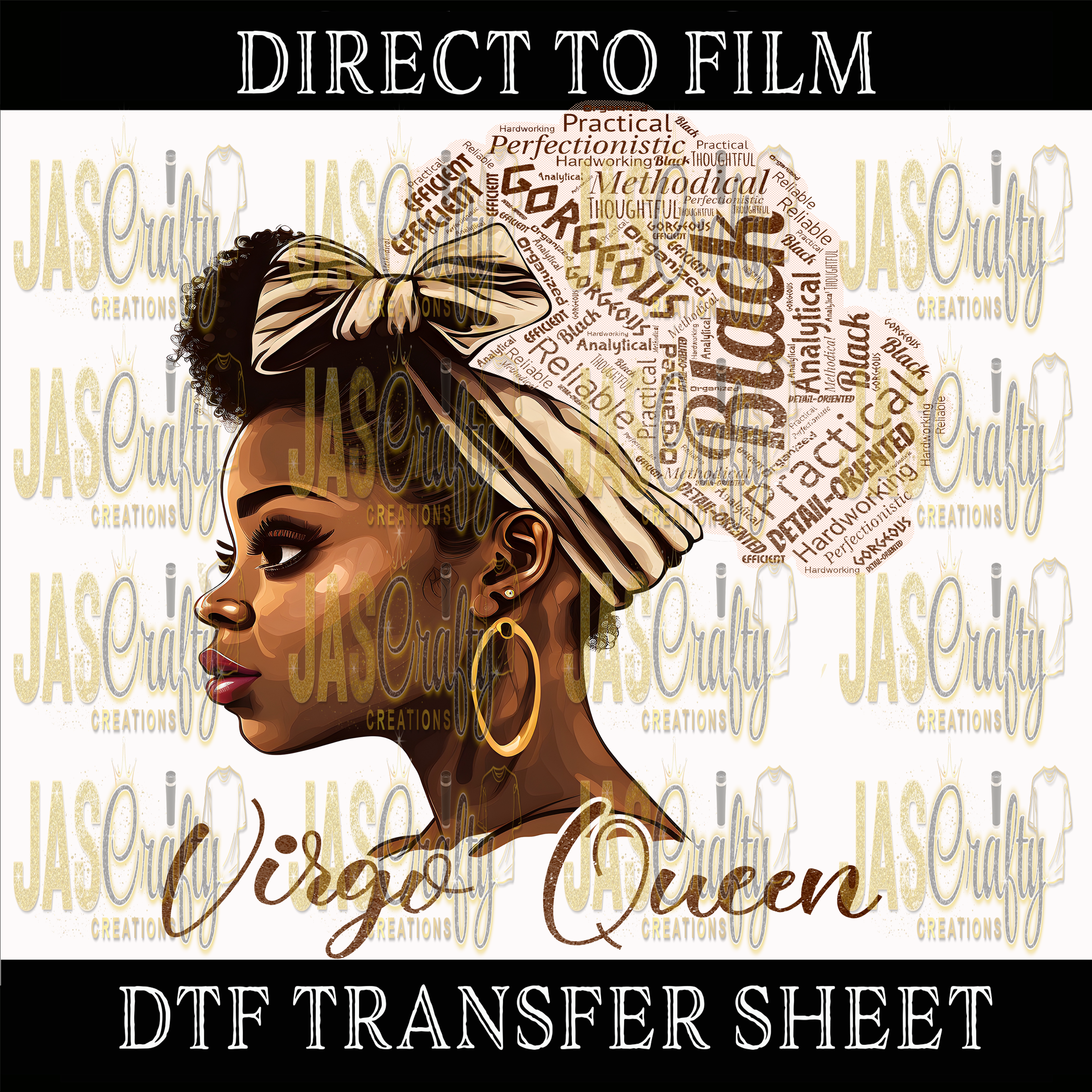 BLACK VIRGO QUEEN READY TO PRESS TRANSFER