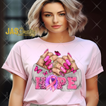 Load image into Gallery viewer, BREAST CANCER HOPE NAILS SHIRT
