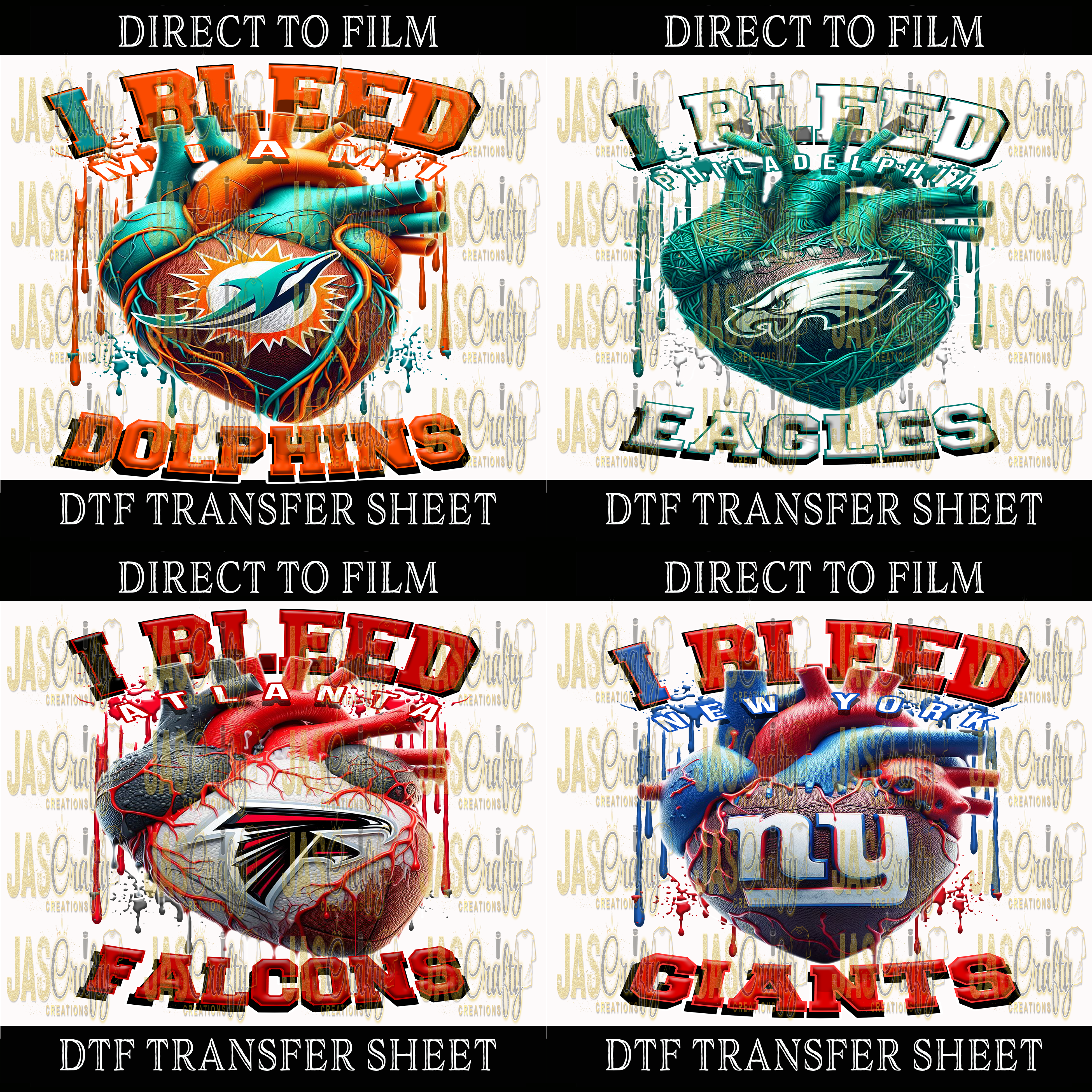 I BLEED SPORTS TEAM READY TO PRESS TRANSFER ( ALL TEAMS ARE ON THIS LISTING)